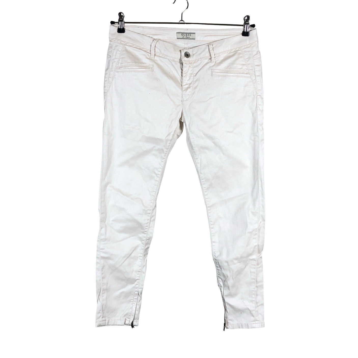 Unisex Guess - Mittevenivad püksid, suurus W30 - Looduslik valge (1)