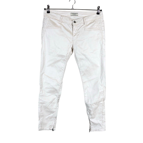 Unisex Guess - Mittevenivad püksid, suurus W30 - Looduslik valge ()