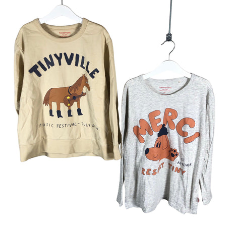 Unisex Tinycottons - Dressikangast pluus, suurus 134 - 140 - Beige ()