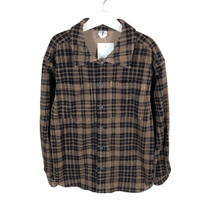 Unisex Arket - Flanellsärk, suurus 128 - 134 - Pruun (1)