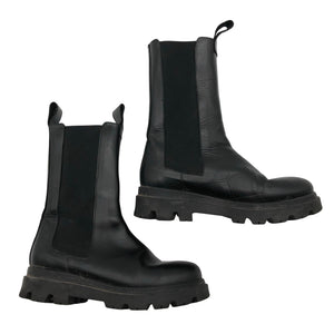 Unisex Flattered - Poolsaapad, suurus 37 - Must (1)