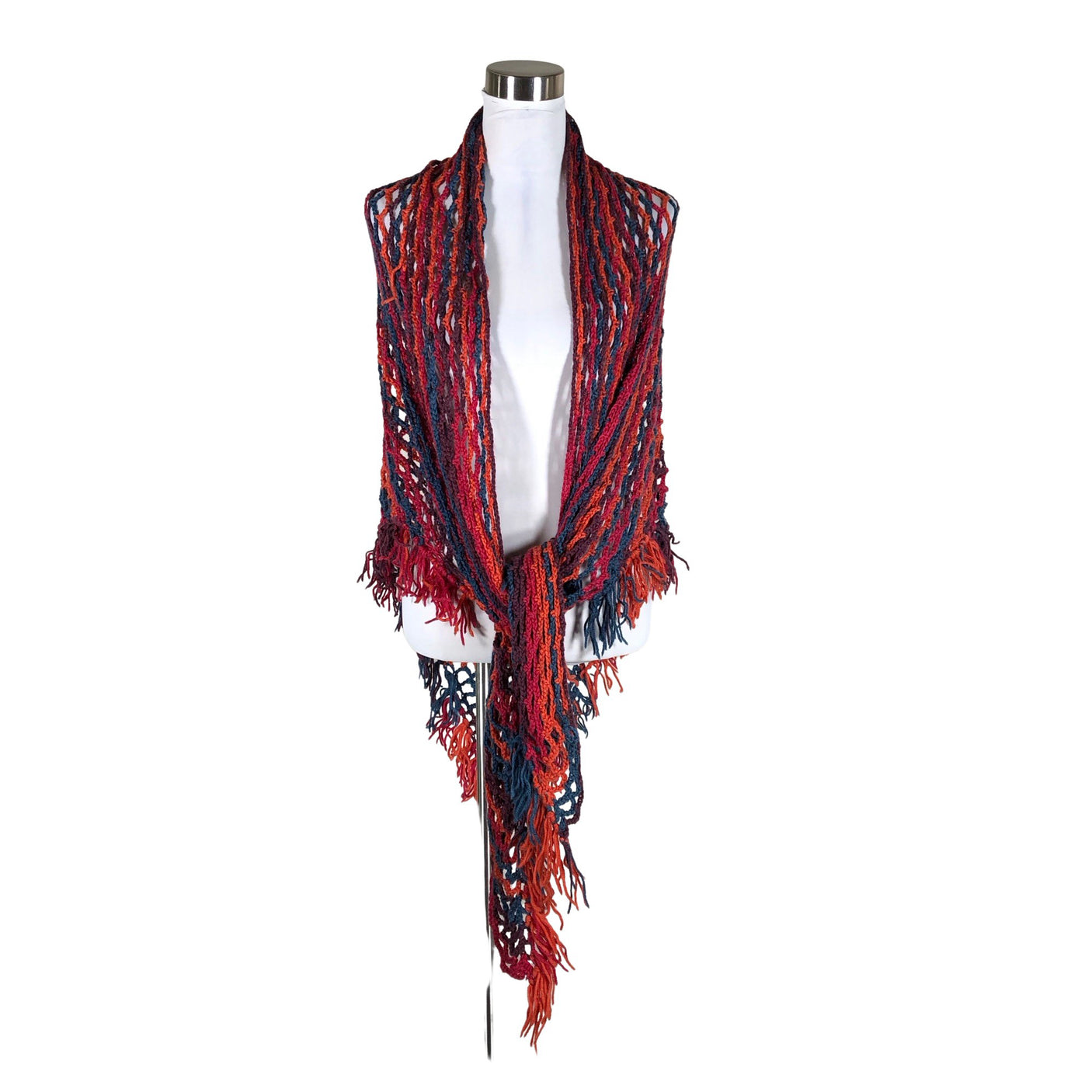 Unisex Handmade - Õlasall, suurus Maxi - Punane (1)