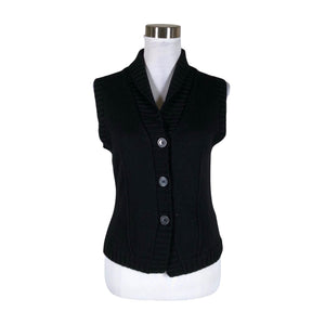 Unisex Ril's - Kootud vest, suurus 38 - Must (1)