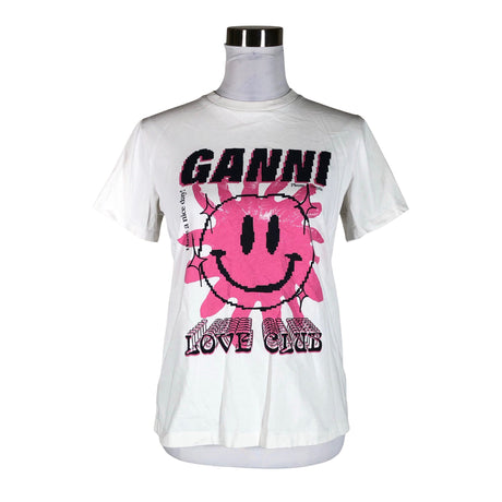Unisex Ganni - T-särk, suurus 32 - Valge ()