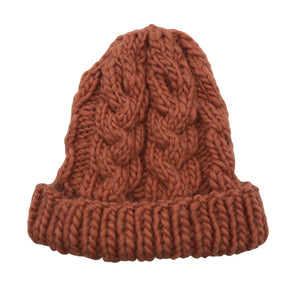 Unisex Handmade - Talvemüts, suurus 52 - 54 cm - Oranž (1)