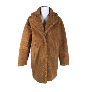 Unisex Abercrombie&Fitch - Kunstkarusnahast mantel, suurus 36 - Pruun (1)