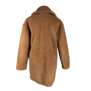 Unisex Abercrombie&Fitch - Kunstkarusnahast mantel, suurus 36 - Pruun (2)