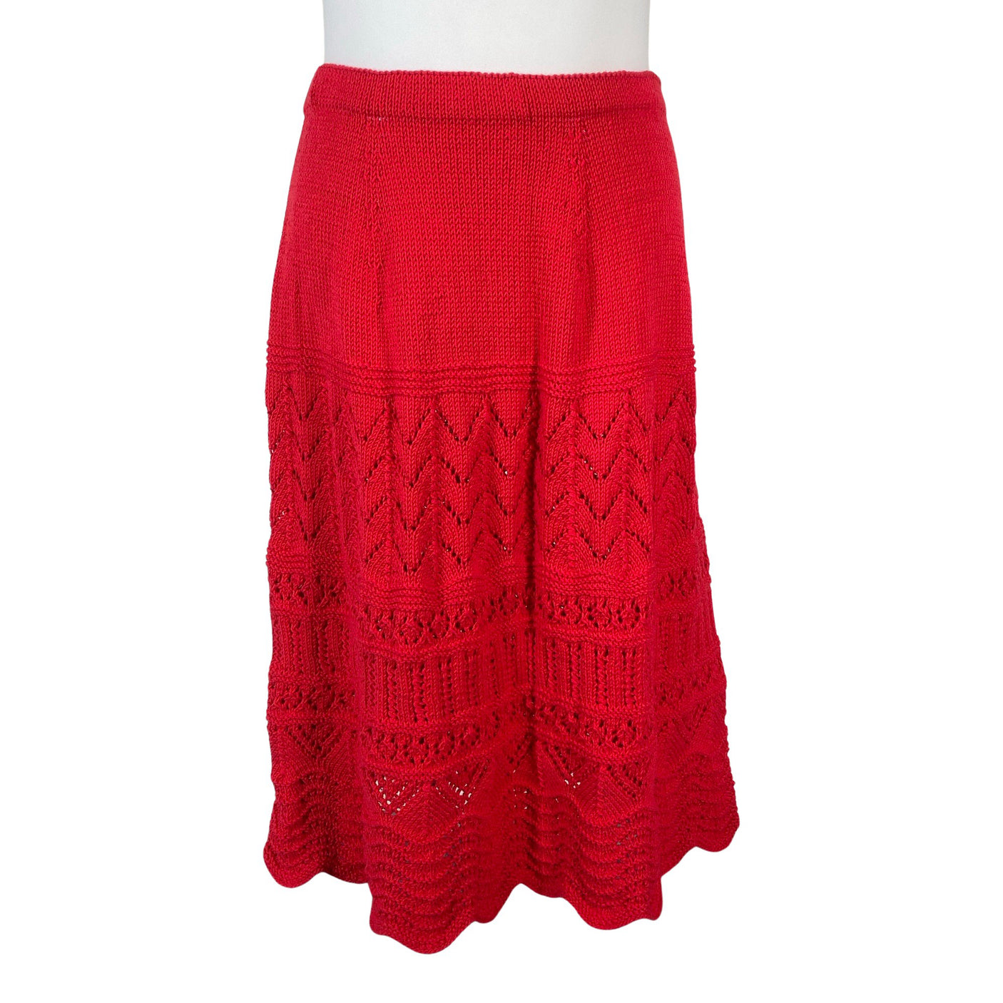 Unisex Handmade - Kootud seelik, suurus 44 - Punane (1)
