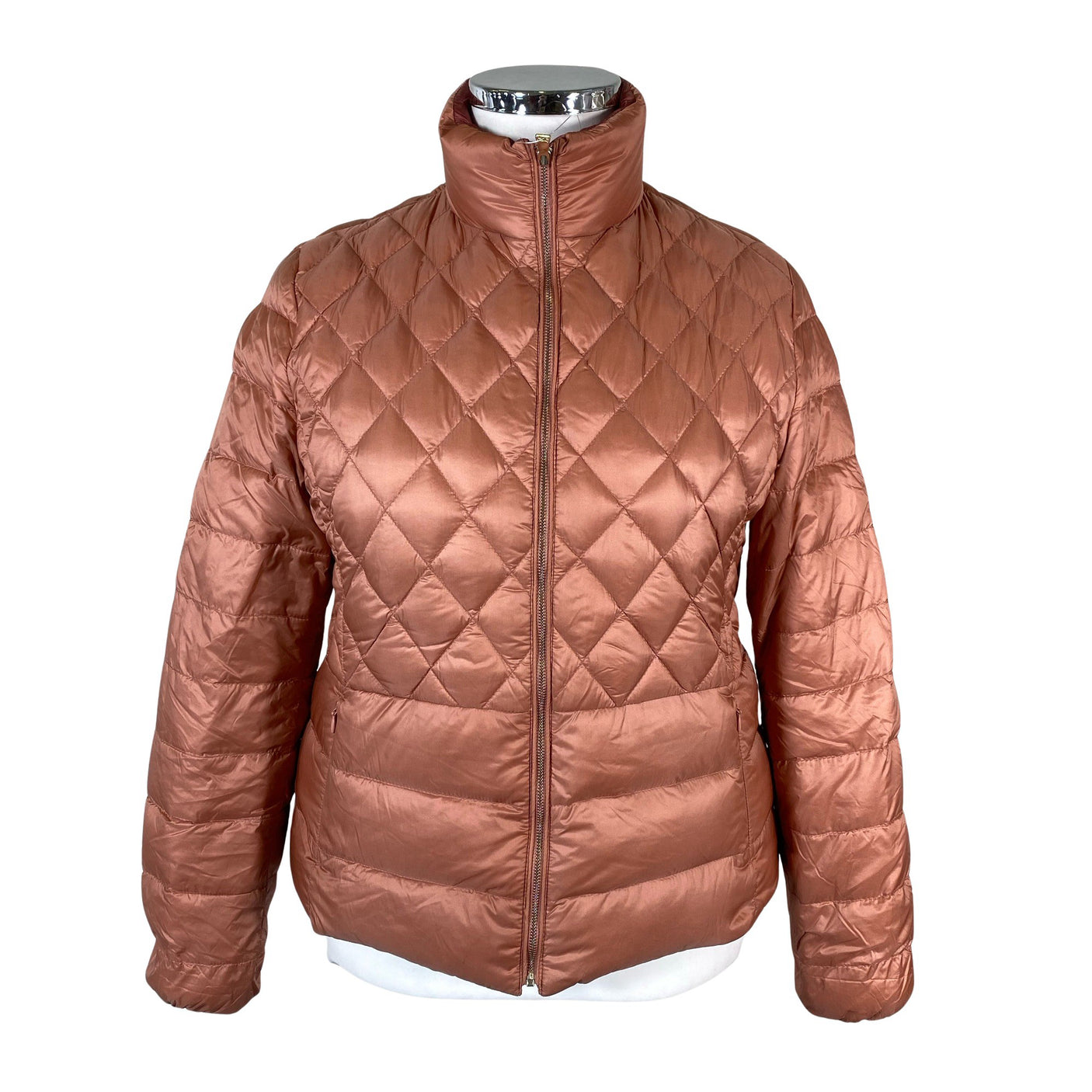 Unisex Massimo Dutti - Õhem talvejope, suurus 42 - Heleroosa (1)