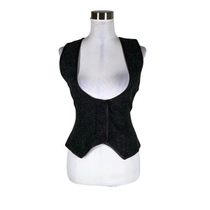 Unisex Hugo Boss - Kootud vest, suurus 40 - Hall (1)