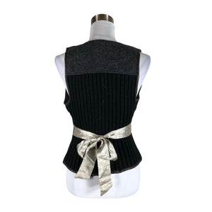 Unisex Hugo Boss - Kootud vest, suurus 40 - Hall (2)