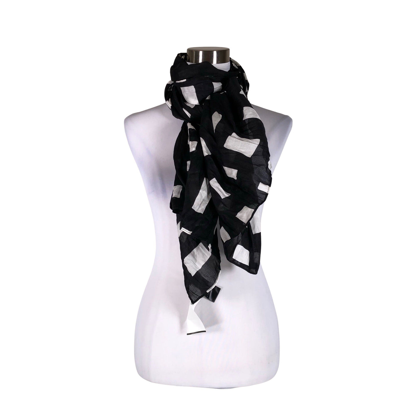 Unisex Marimekko - Õhuke sall, suurus Maxi - Must (1)