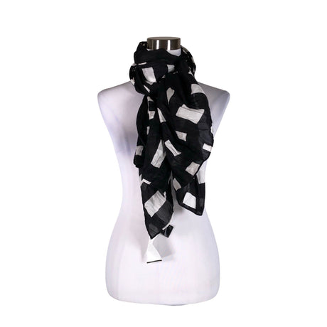 Unisex Marimekko - Õhuke sall, suurus Maxi - Must ()