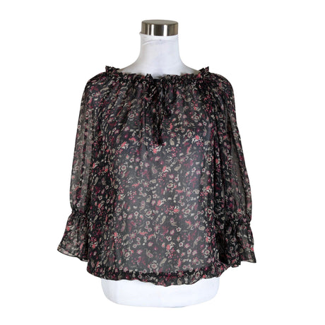 Unisex Wearhouse - Lühikeste käistega pluus, suurus 36 - Must ()