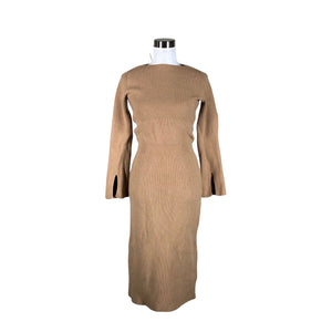 Unisex Uniqlo - Kootud kleit, suurus 34 - Pruun (1)