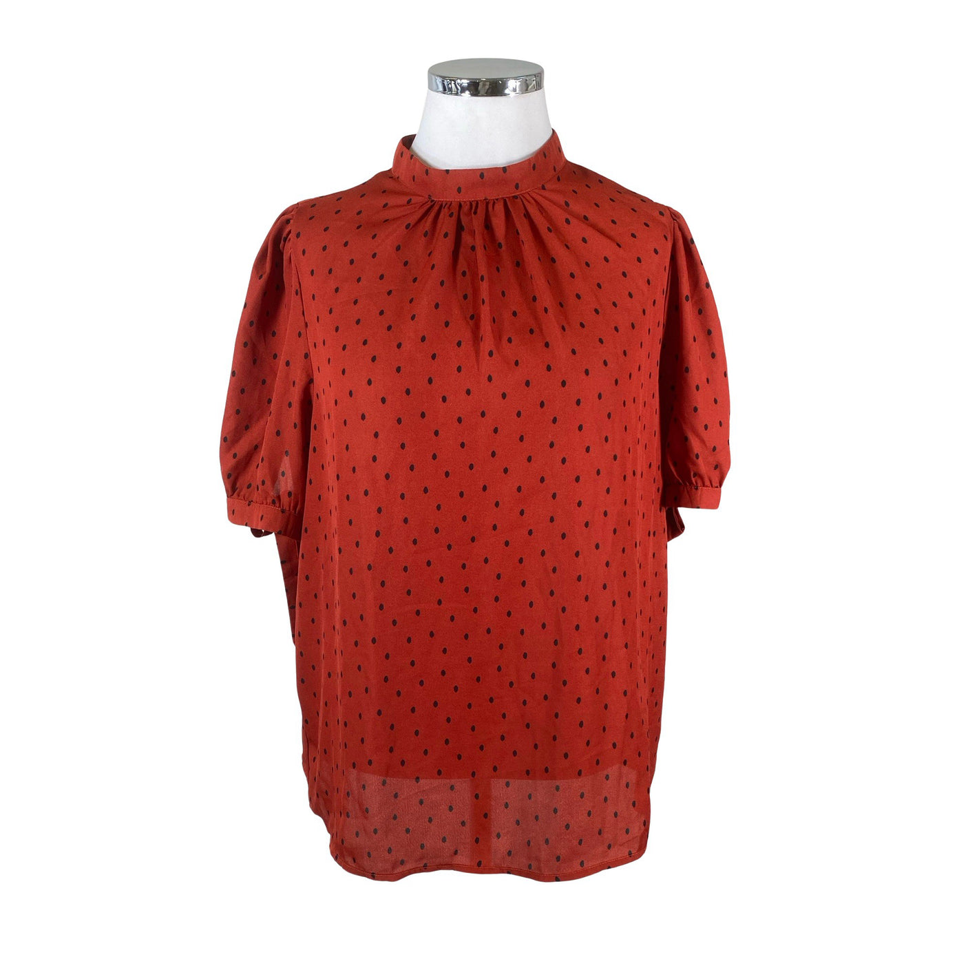 Unisex Fashion Union - Lühikeste käistega pluus, suurus 46 - Pruun (1)