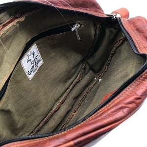 Unisex Gusti Leder - Õlakott, suurus Midi - Pruun (2)