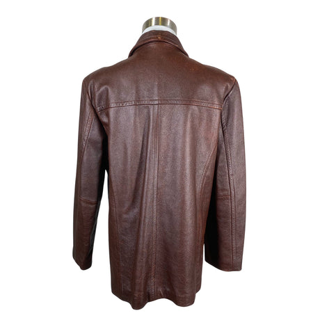 Unisex Handmade - Nahktagi, suurus M - Pruun (2)