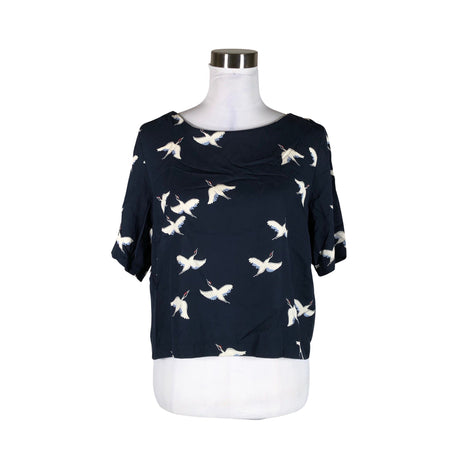Unisex Aarrelabel - Lühikeste käistega pluus, suurus 38 - Sinine ()