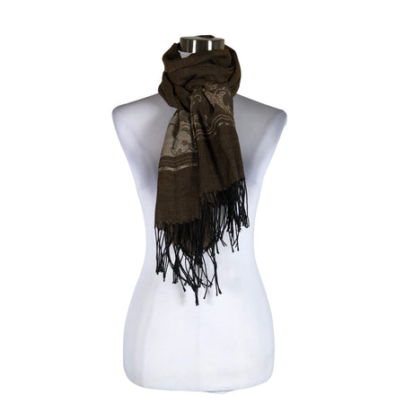 Unisex Pashmina - Õhuke sall, suurus Midi - Pruun ()
