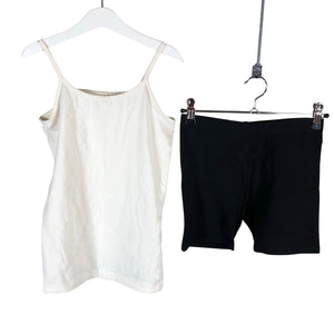 Unisex POMPdeLUX - Trikotaažist topp, suurus 134 - 140 - Looduslik valge (1)