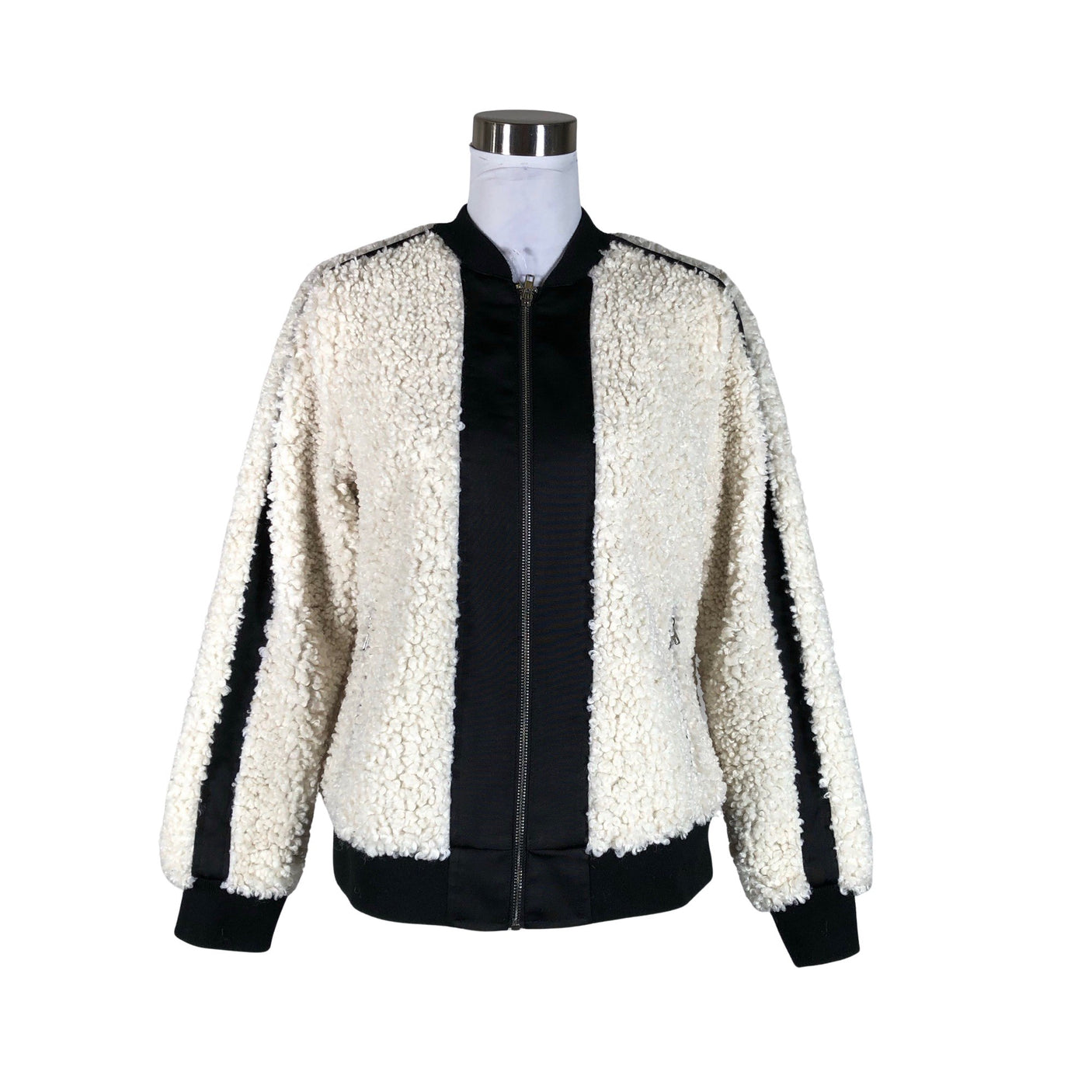 Unisex Philosophy Blues Original - Kunstkarusnahast mantel, suurus 38 - Looduslik valge (1)