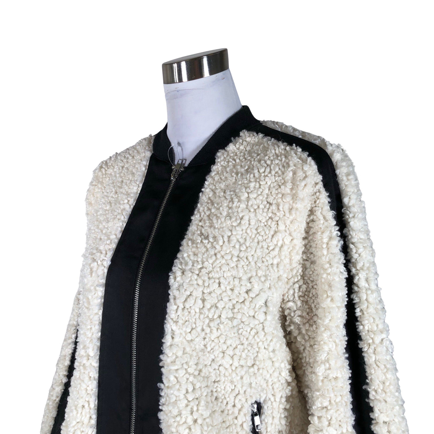 Unisex Philosophy Blues Original - Kunstkarusnahast mantel, suurus 38 - Looduslik valge (3)