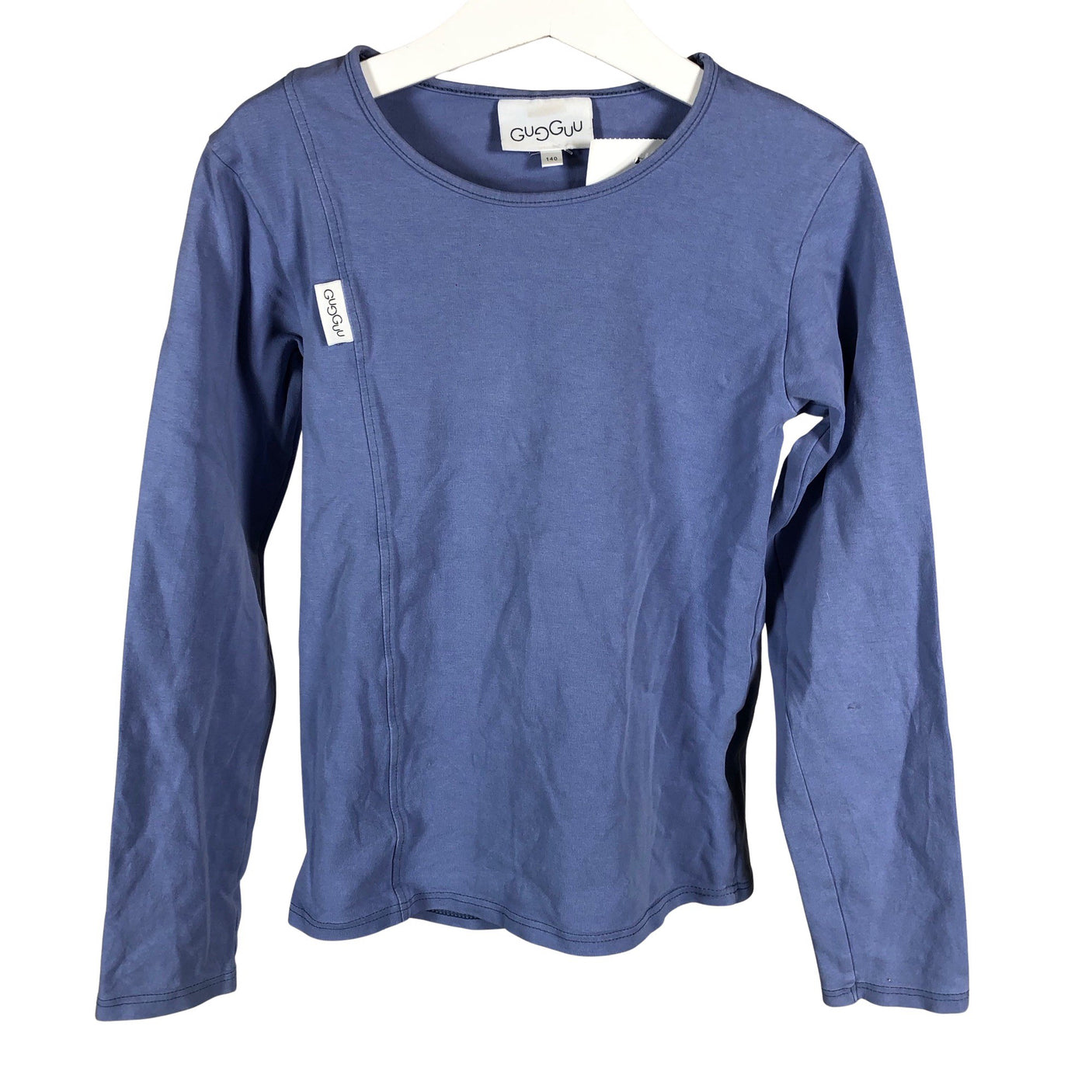 Unisex Gugguu - Trikotaažist pluus, suurus 134 - 140 - Helesinine (1)