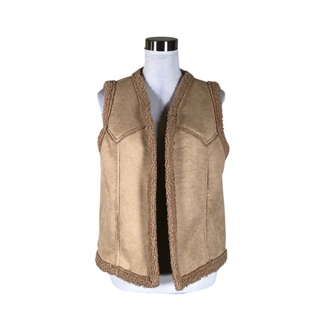Unisex Marta - Kunstkarusnahast vest, suurus 40 - Beige ()