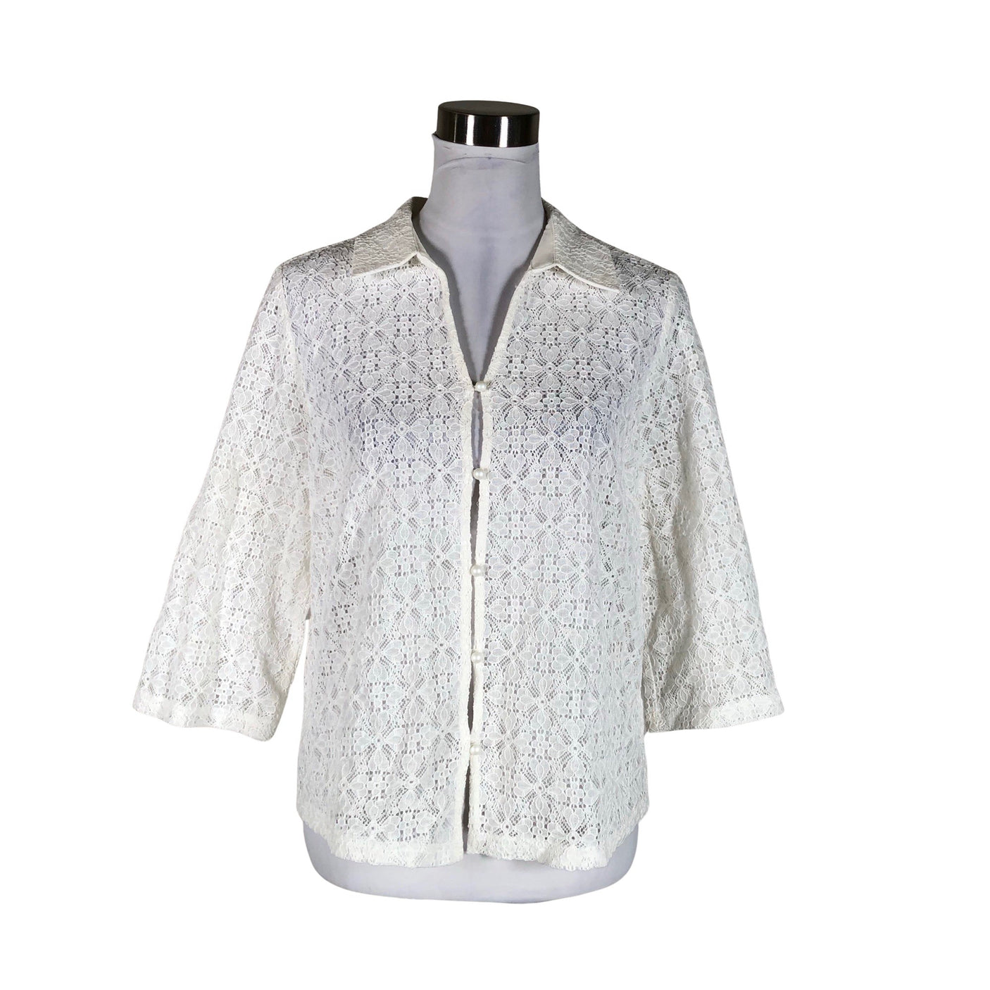Unisex Cream - Kardigan, suurus 38 - Valge (1)