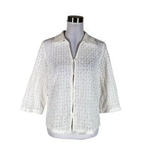 Unisex Cream - Kardigan, suurus 38 - Valge (1)