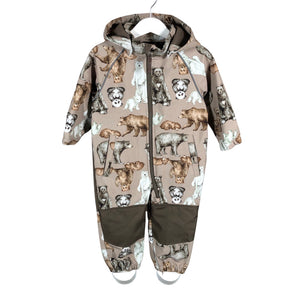Unisex Name It - Softshell kombinesoon, suurus 74 - 80 - Pruun (1)