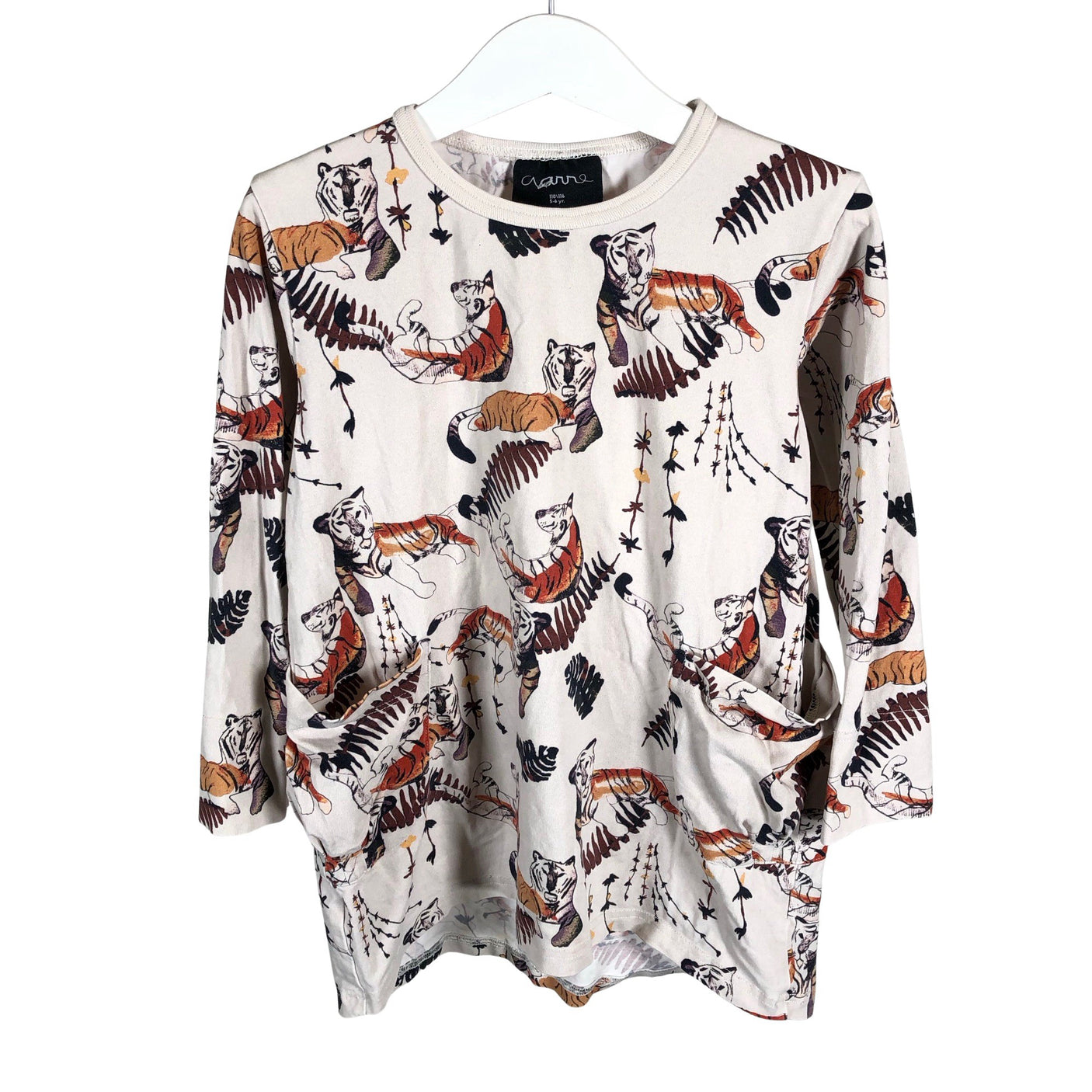Unisex Aarrelabel - Trikotaažist pluus, suurus 110 - 116 - Beige (1)