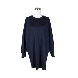 Unisex Puuvillatehdas - Kootud kleit, suurus 36 - Sinine (1)