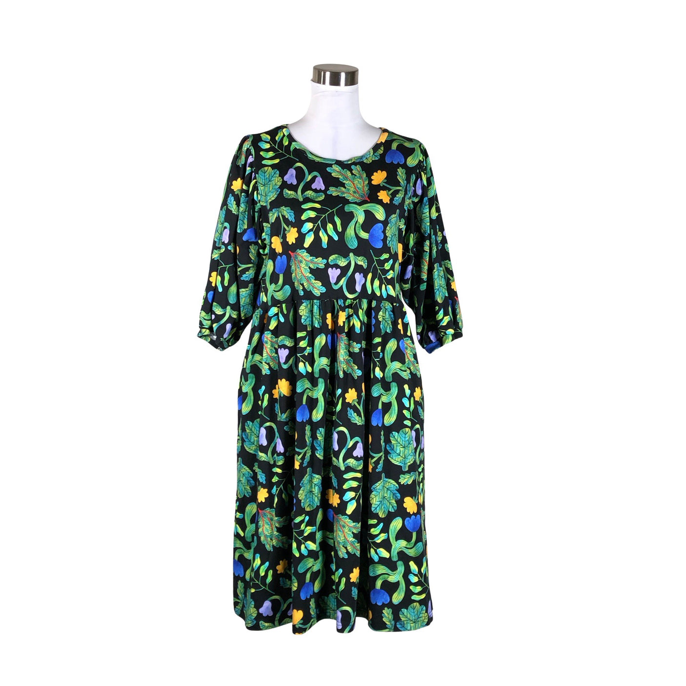 Unisex Aarrelabel - Trikotaažist kleit, suurus 38 - Must (1)