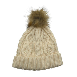 Unisex A+more - Talvemüts, suurus 56 - 58 cm - Looduslik valge (1)