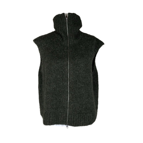 Unisex Weekday - Knit vest, size 38 - Green