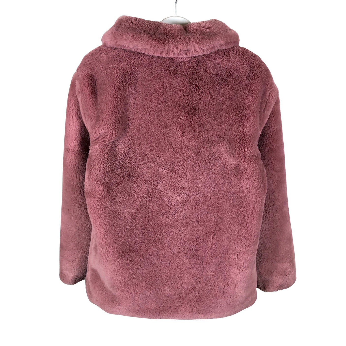 Unisex Name It - Kunstkarusnahast mantel, suurus 128 - 134 - Heleroosa (2)