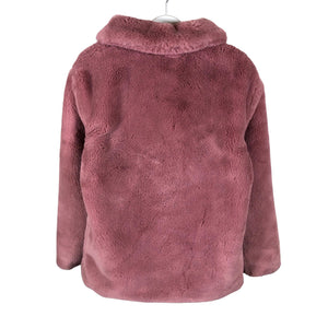 Unisex Name It - Kunstkarusnahast mantel, suurus 128 - 134 - Heleroosa (2)