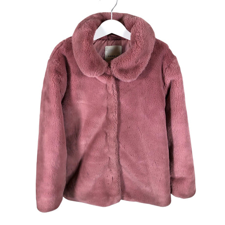 Unisex Name It - Kunstkarusnahast mantel, suurus 128 - 134 - Heleroosa ()