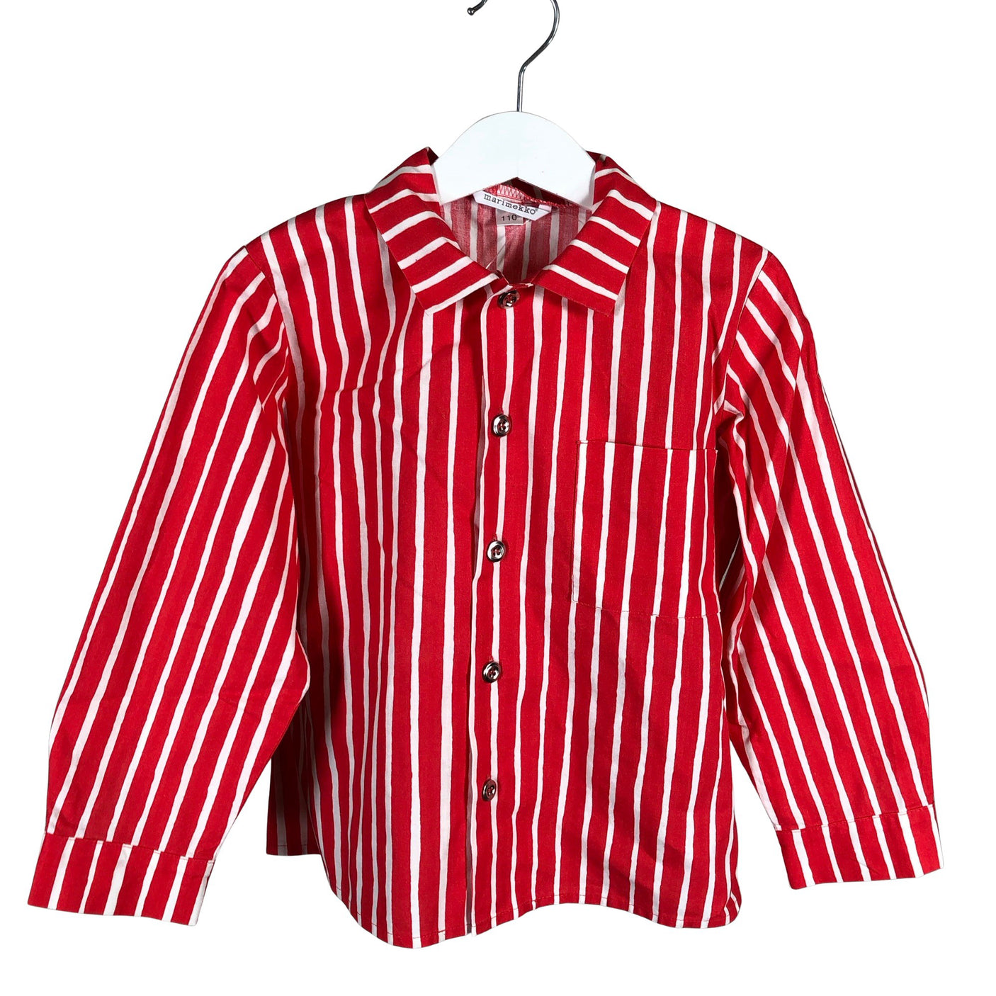 Unisex Marimekko - Triiksärk, suurus 104 - 110 - Punane (1)