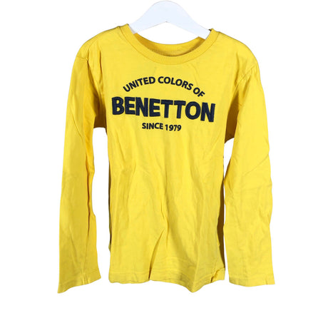 Unisex Benetton - Trikotaažist pluus, suurus 134 - 140 - Kollane ()