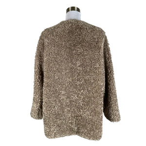 Unisex Gauhar - Kunstkarusnahast mantel, suurus 38 - Pruun (2)