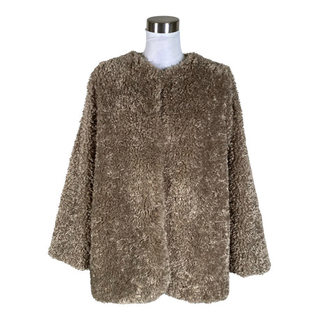 Unisex Gauhar - Kunstkarusnahast mantel, suurus 38 - Pruun ()