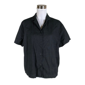 Unisex Urban Classics - Lühikeste käistega pluus, suurus 40 - Must (1)