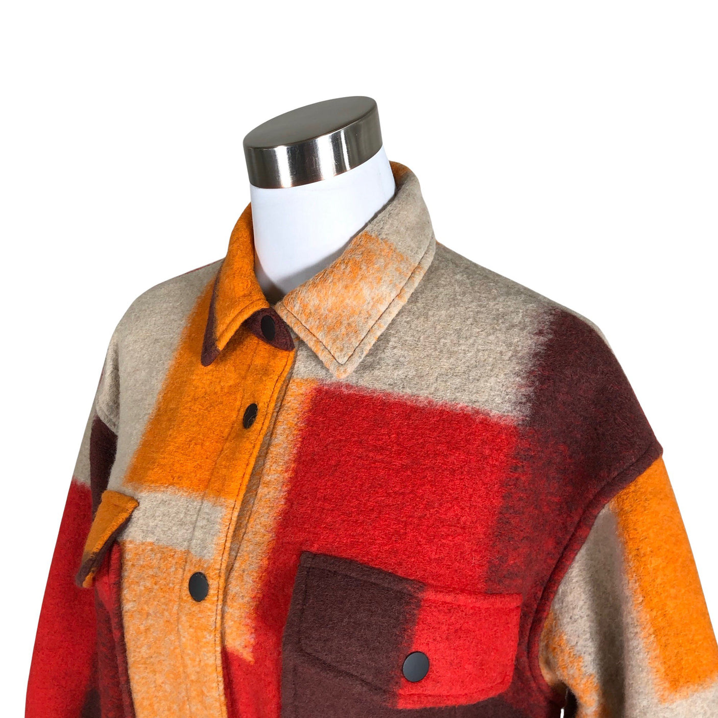 Unisex Desigual - Villane mantel, suurus 38 - Oranž (3)