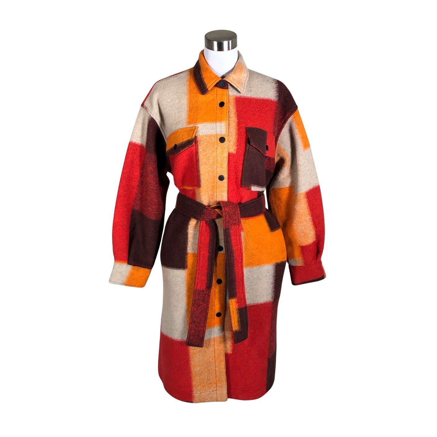 Unisex Desigual - Villane mantel, suurus 38 - Oranž (1)