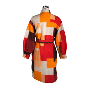 Unisex Desigual - Villane mantel, suurus 38 - Oranž (2)
