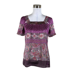 Unisex Esprit - Lühikeste käistega pluus, suurus 34 - Lilla (1)