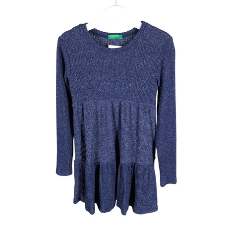 Unisex Benetton - Kootud kleit, suurus 128 - 134 - Sinine ()